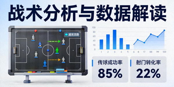 专栏分析文章配图：战术板与数据分析